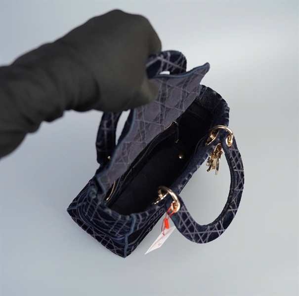 Túi Dior Lady xám xanh size 23 KG+