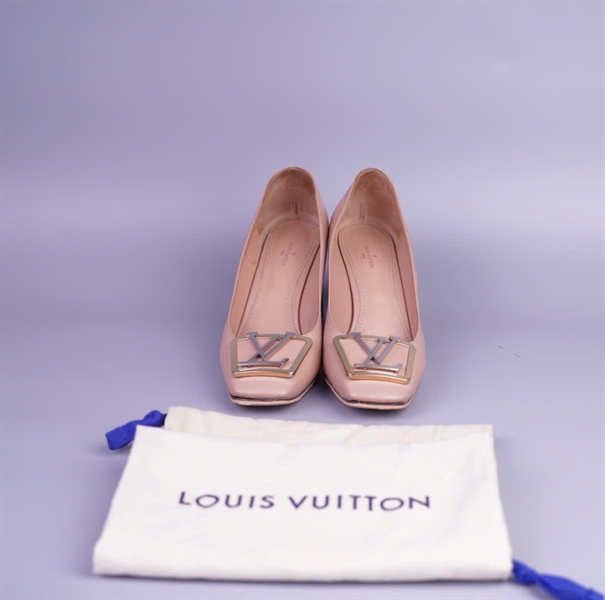 Giày LV màu nude cao 7p sz 38 KG+