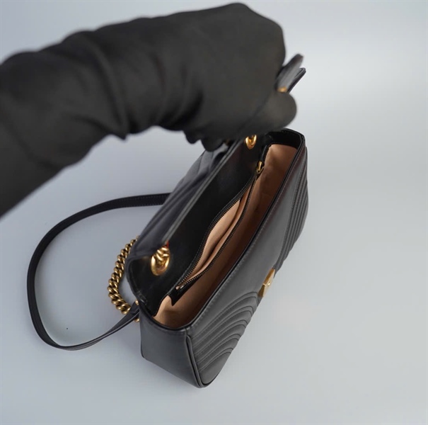 Túi GG Marmont đen size 26 (TB) +