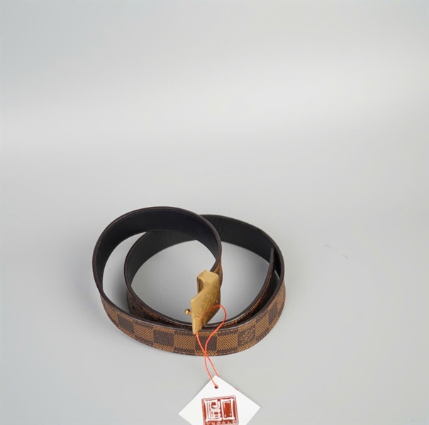 Thắt lưng LV ô vuông nâu KG+