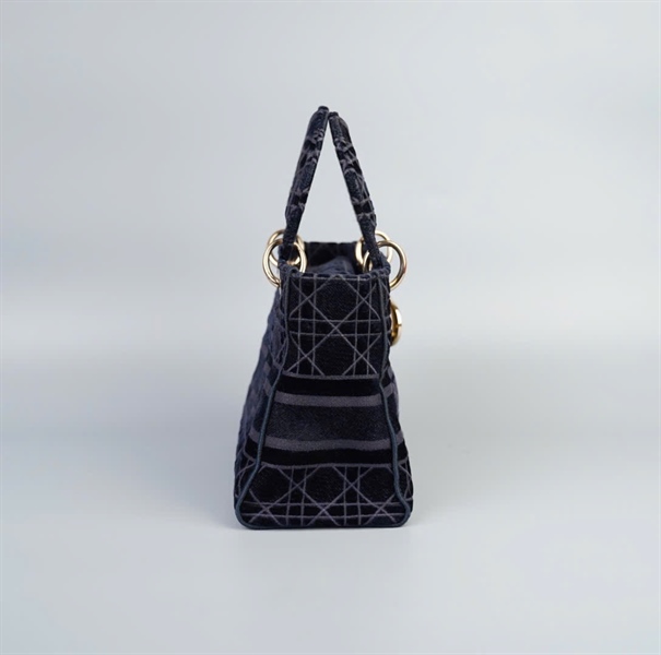 Túi Dior Lady xám xanh size 23 KG+