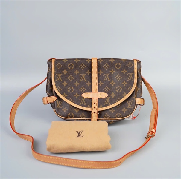 Túi LV hoa nâu viền vàng size 30 KG++