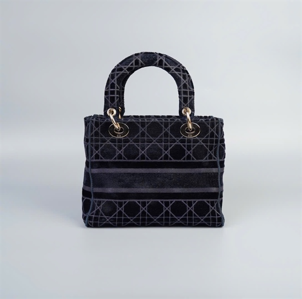 Túi Dior Lady xám xanh size 23 KG+