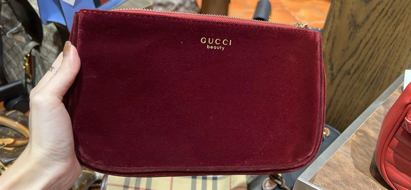 Túi GG nhung đỏ (PN) +