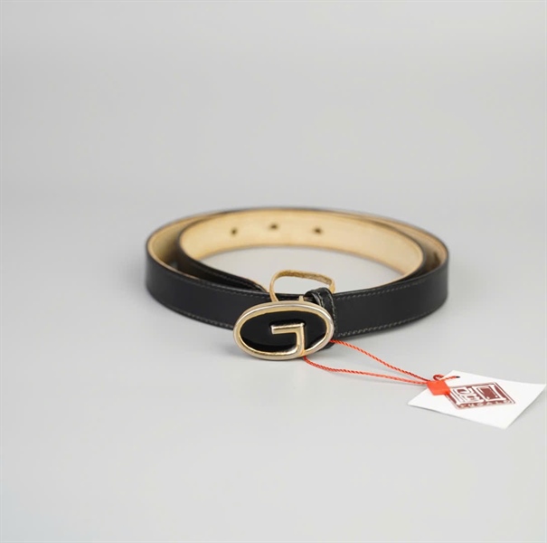 Thắt lưng GG mặt đen dây đen KG+