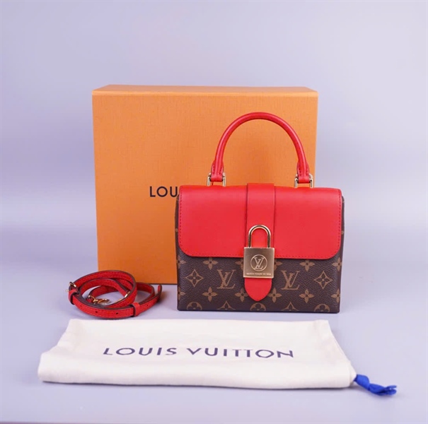 Túi LV hoa nâu nắp đỏ size 20 (HC) +