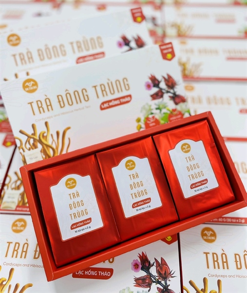 Trà Đông Trùng Lạc Hồng Thảo - Hộp 30 túi lọc