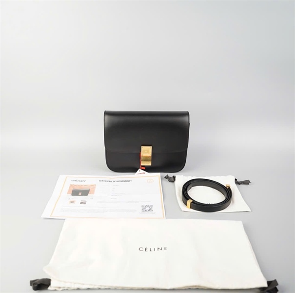 Túi Celine Da trơn màu đen +