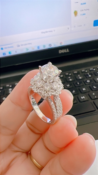Nhẫn nữ hoa 2 tần 7li