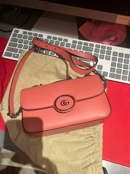 Túi GG màu xam size 18 +