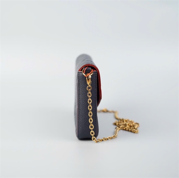 Túi LV felicie xanh đen lòng đỏ size 21 KG+