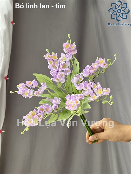 Bó linh lan mới - tím - Hoa cành ngắn - Hoa Lụa Vân Vượng