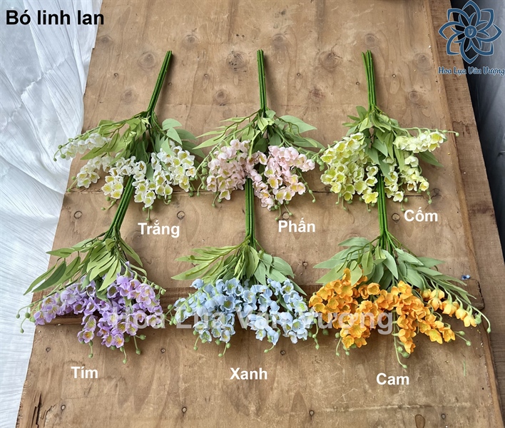 Bó linh lan mới - Hoa cành ngắn - Hoa Lụa Vân Vượng