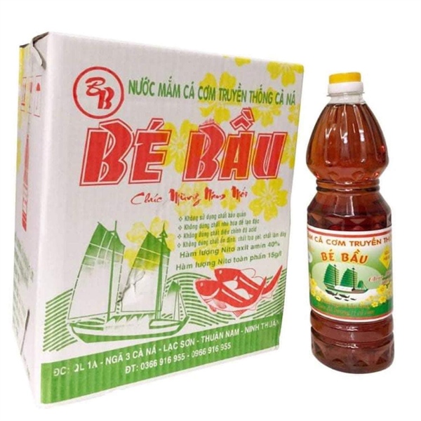 NƯỚC MẮM BÉ BẦU CHAI NHỰA 1L -THÙNG 6 CHAI 135k