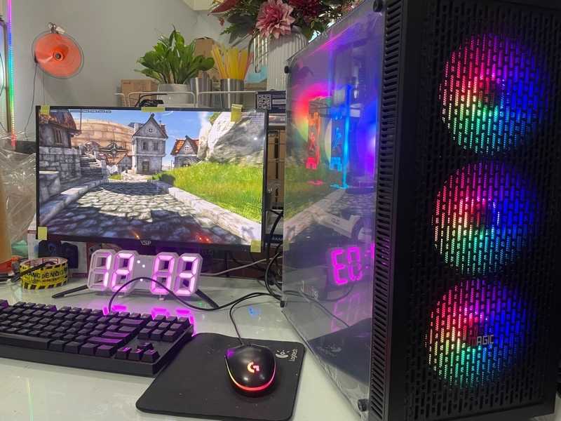 Full bộ dual Xeon 2699v3 x2, ram 64gb, nvme 512gb new,