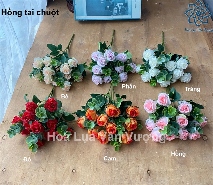 Hồng tai chuột - Hoa cành ngắn - Hoa Lụa Vân Vượng