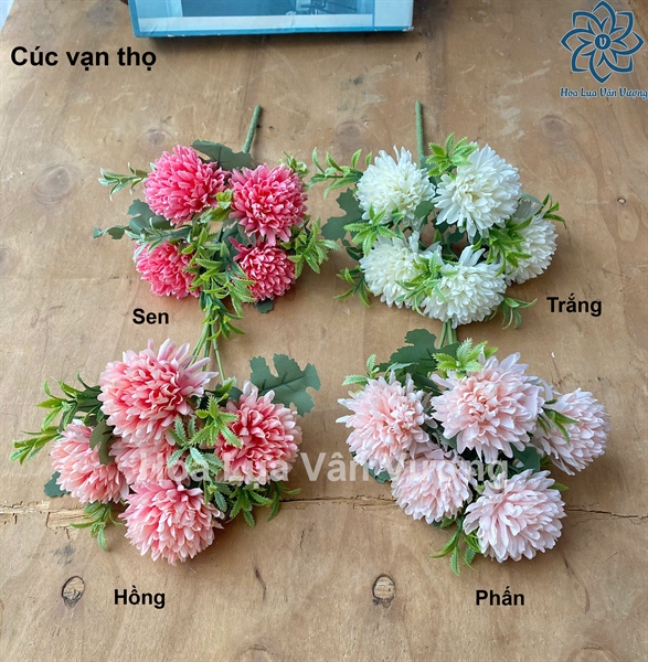 Cúc vạn thọ - Hoa cành ngắn - Hoa Lụa Vân Vượng