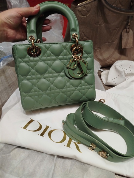 Túi Dior Lady xanh cốm sz S (HC) +