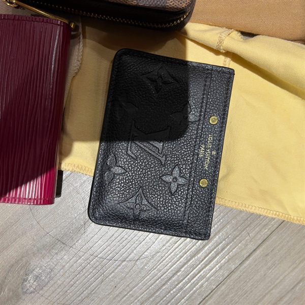 Ví LV card hoa đen +