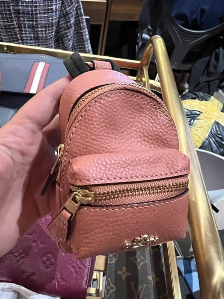 Charm Coach balo mini màu nude KG+