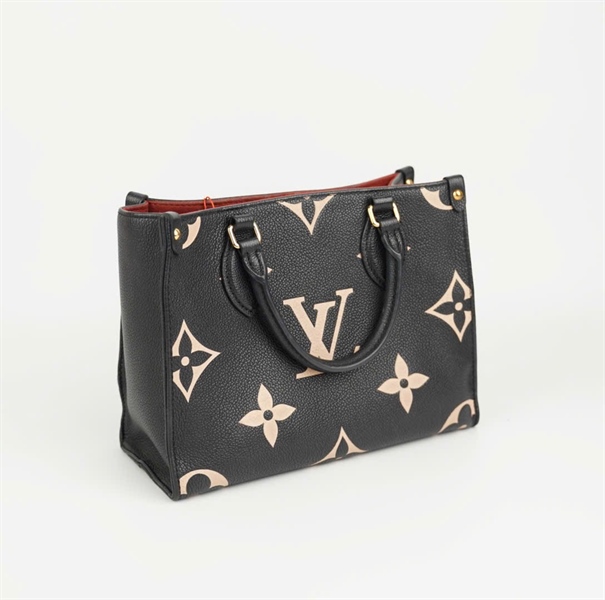 Túi LV onthego đen hoa trắng size 25 (HC) +