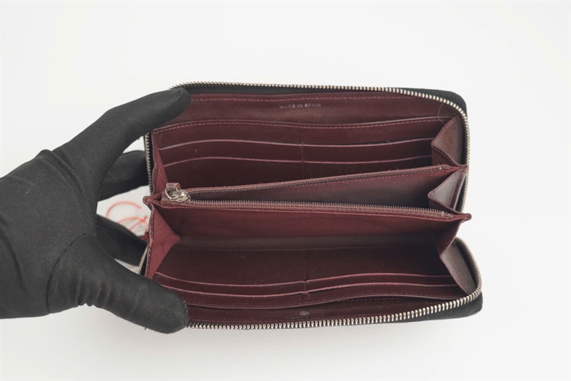 Ví Chanel đen khóa zip (code 16778005) KG+