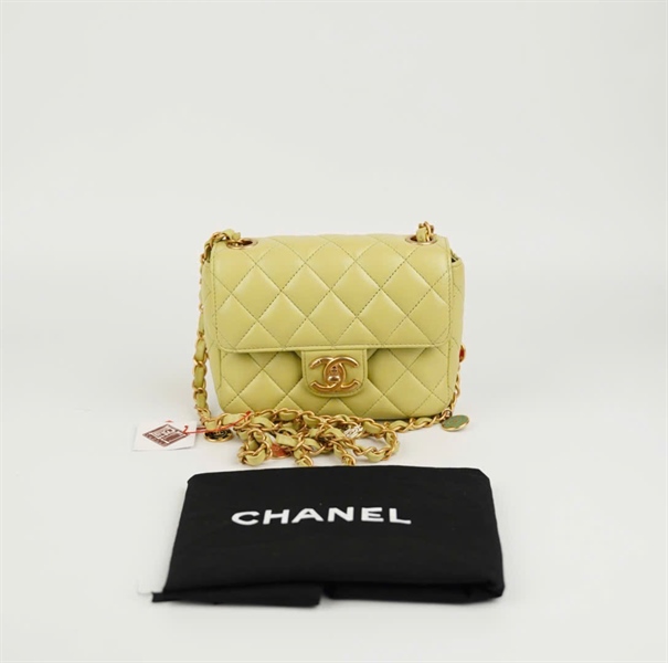 Túi Chanel CoCo xanh size 16 (code NAL 550A9) KG+