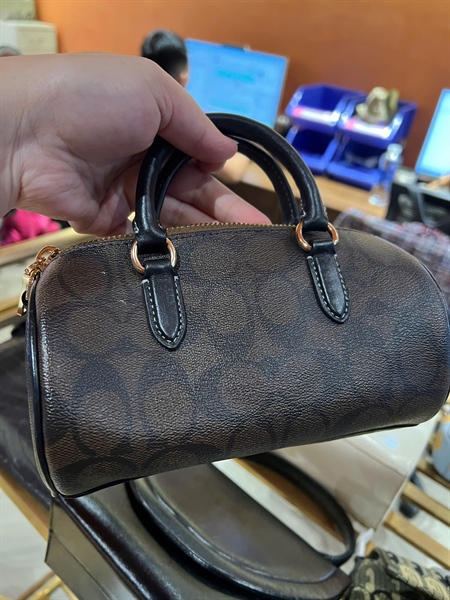 Túi Coach trống nâu size 19 KG+