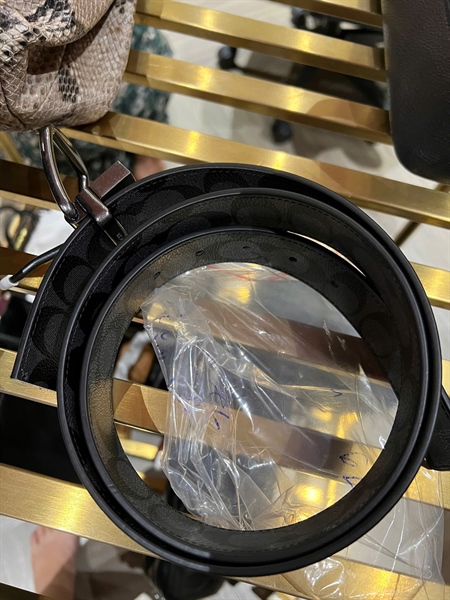 Thắt lưng Coach NEW đen đeo 2 kiểu (mặt rời) KG+