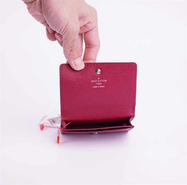 Ví LV gập 2 vân đỏ +