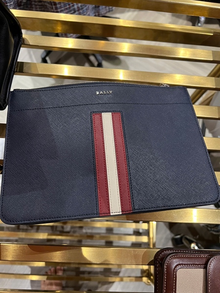 Túi Bally clutch xanh đen size 25 KG+