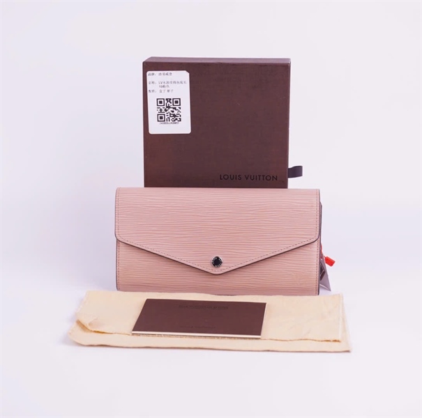 Ví LV vân hồng nude +