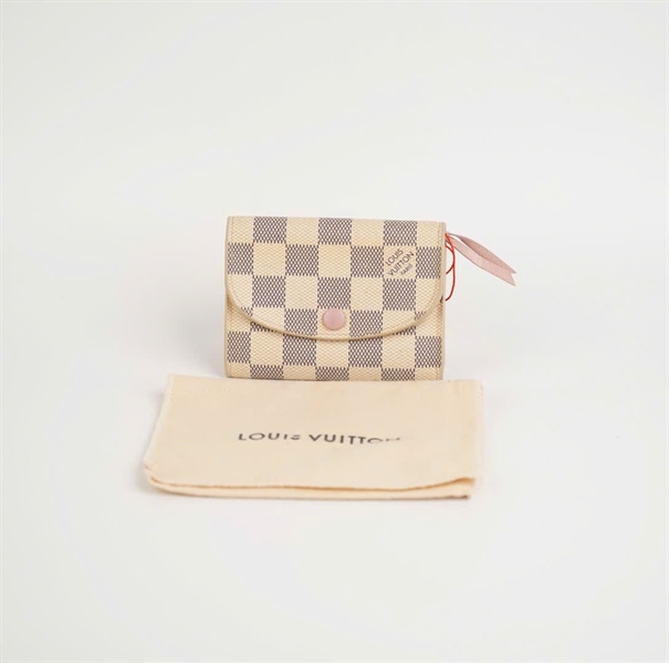 Ví LV ô vuông xám nắp tròn +