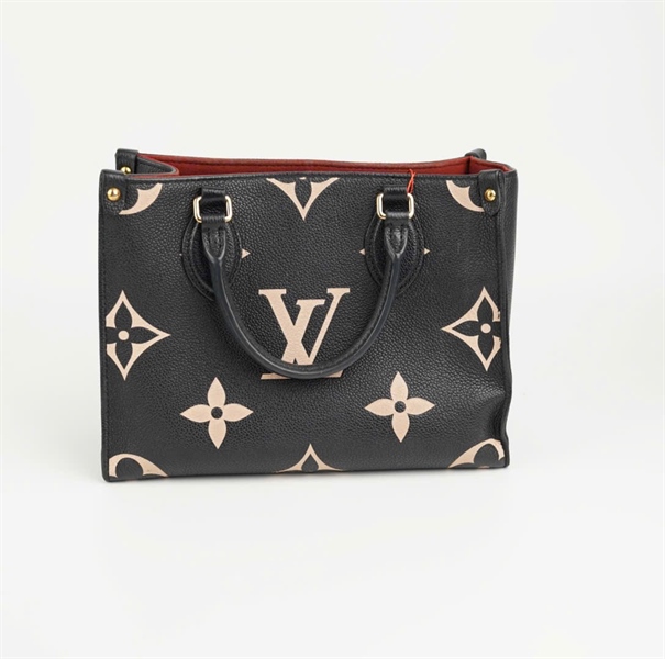Túi LV onthego đen hoa trắng size 25 (HC) +