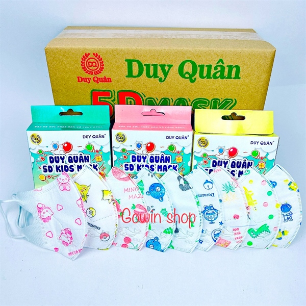Khẩu trang 5D trẻ em Duy Quân 10 cái