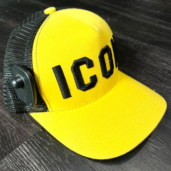 Nón HHN- Vàng thêu logoICON lưới đen