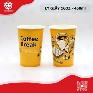 Ly Giấy In Sẵn 16oz (450ml) - COFFEE BREAK V