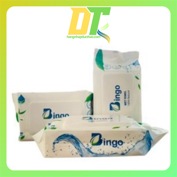 Khăn Ướt Bingo Không Mùi Cho Bé Gói 100 Tờ
