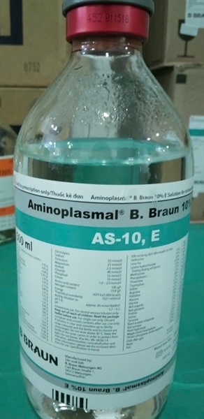 Aminoplasmal B.Braun 10%E B/10 BT 500 ml