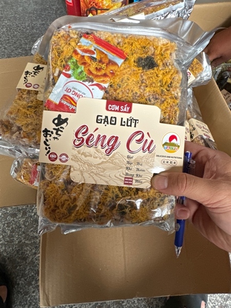 Cơm Sấy gạo lứt séng cù chà bông rong biển 250g