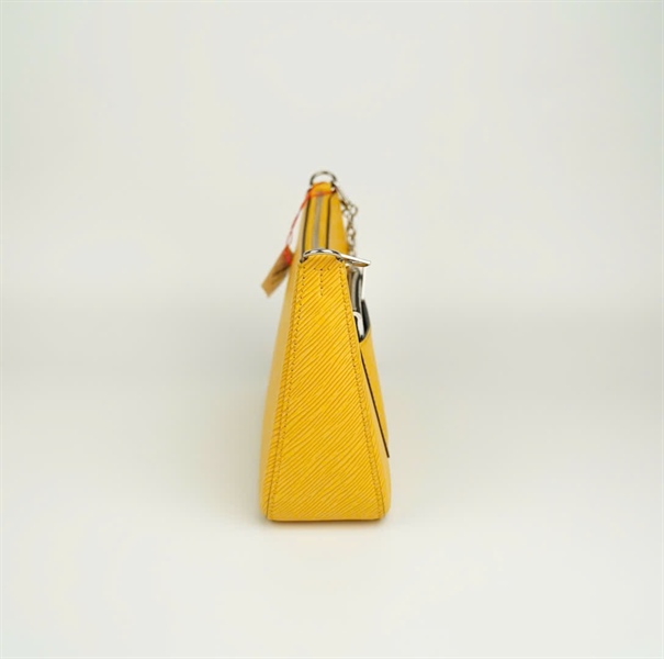 Túi LV Marelle màu vàng 2 strap kèm ví trắng hoa đen size 25 (BMC) +