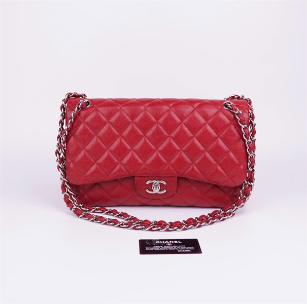 Túi Chanel Classic đỏ size 30 (14895986) +