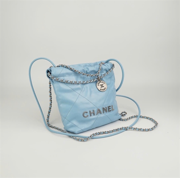 Túi Chanel hobo xanh ngọc sz18 KG+