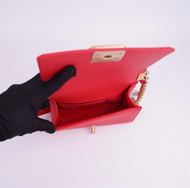 Túi Chanel boy đỏ size 20 (BMC) +