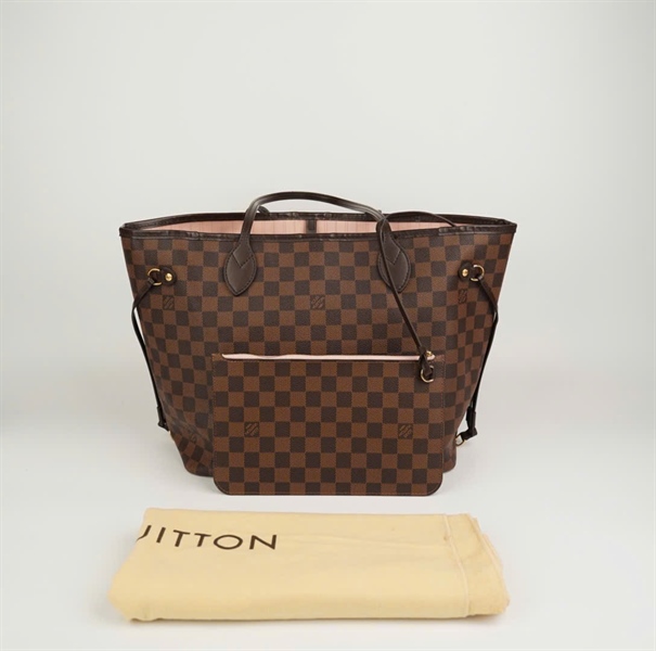 Túi LV neverfull ô vuông kèm pound sz 32 (BMC) +