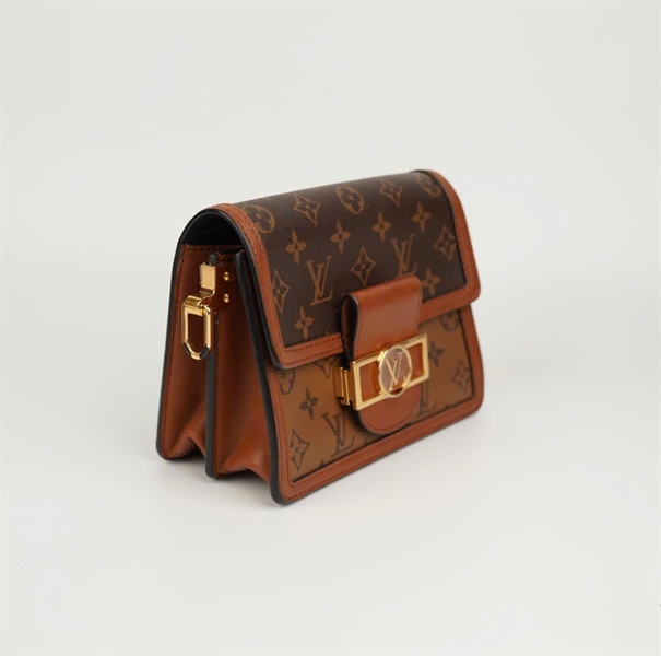 Túi LV dauphine hoa nâu size 20cm (HC) +