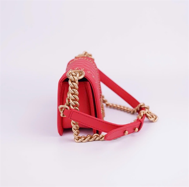 Túi Chanel boy đỏ size 20 (BMC) +