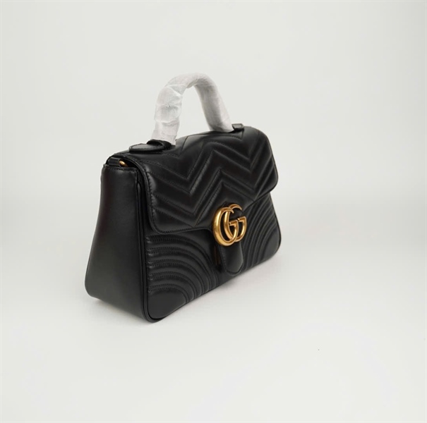 Túi GG Marmont Handle đen size 27 (BMC) +