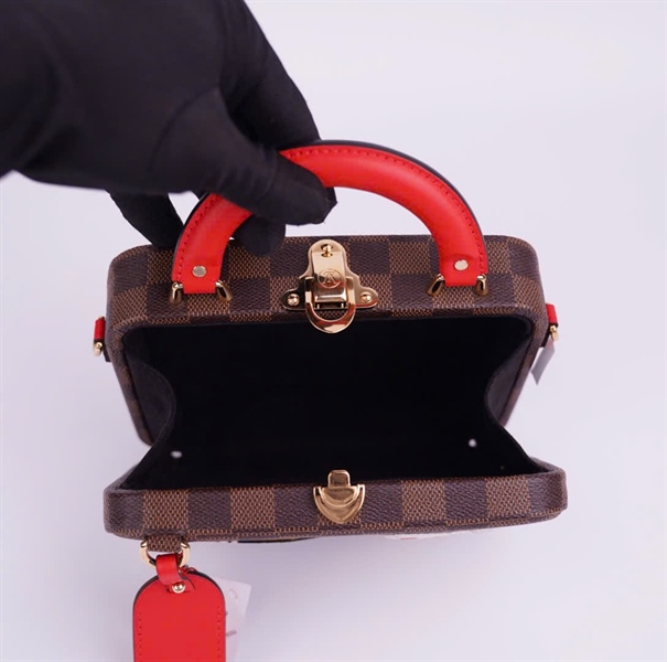 Túi LV Stories Box ô vuông in chữ size 18 (BMC) +