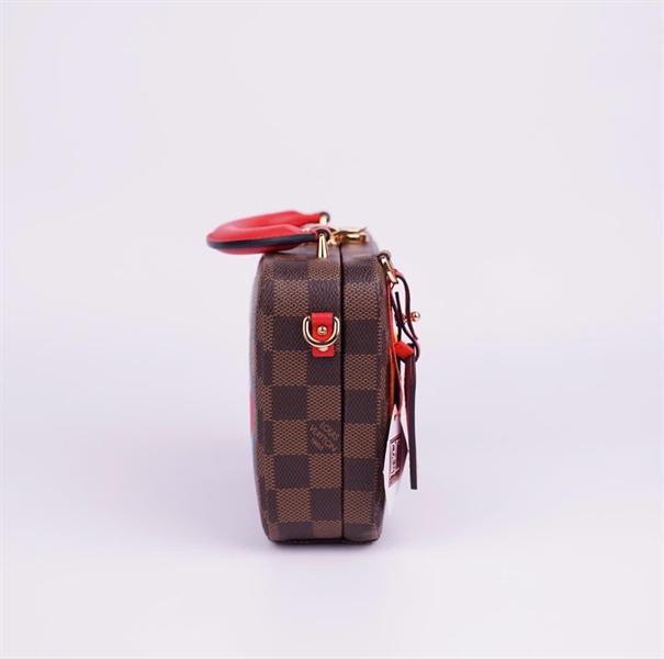 Túi LV Stories Box ô vuông in chữ size 18 (BMC) +